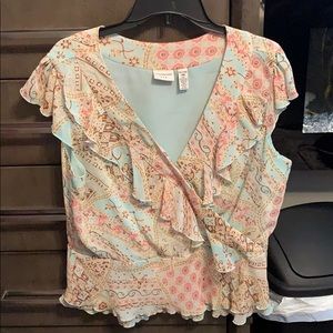 Pastel colored blouse